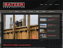 Tablet Screenshot of batzerconstruction.com